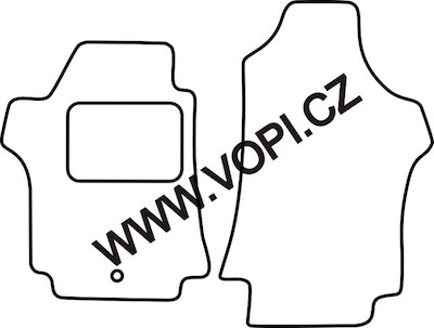 Autokoberce Hyundai H1 2 místa 02/2008 - Autofit (1858)